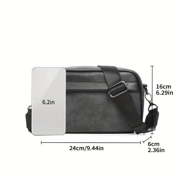 Heren Crossbodytas | Retro & Minimalistisch Design | Voor Dagelijks Gebruik | Grijs