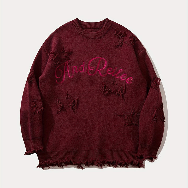 Heren Trui | Gebreid & Tekstprint | Warm & Comfortabel | Acryl | Herfst & Winter