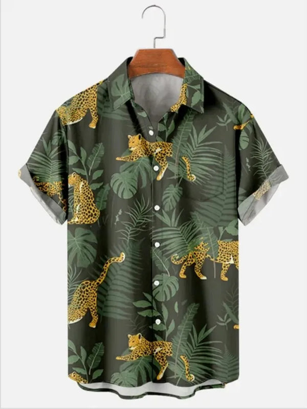 Heren Shirt | Elegant | Korte Mouw | Zomer