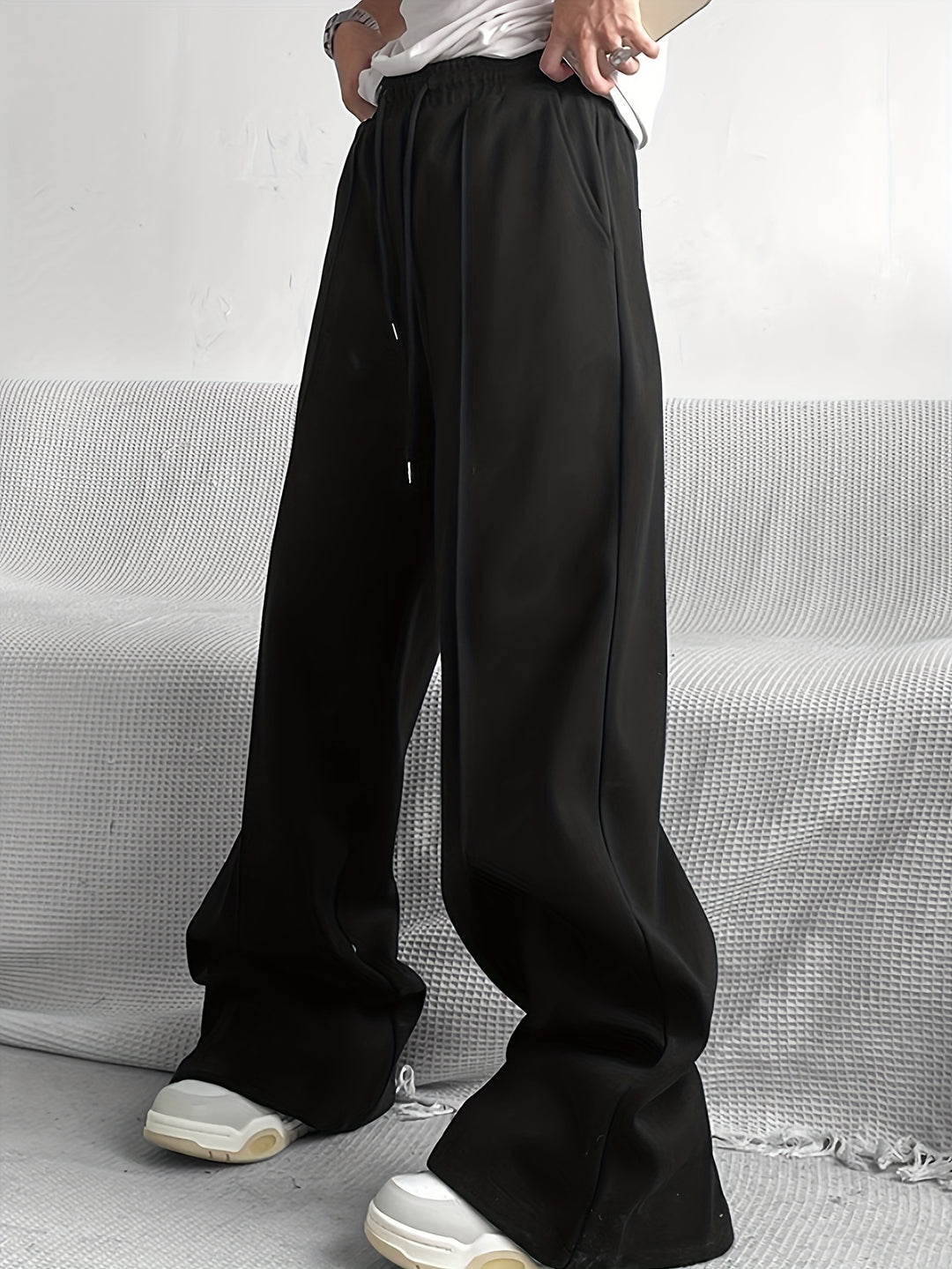 Heren Sweatpants | Wijde Pijp & Flared Fit | Elastische Taille | Vintage & Trendy