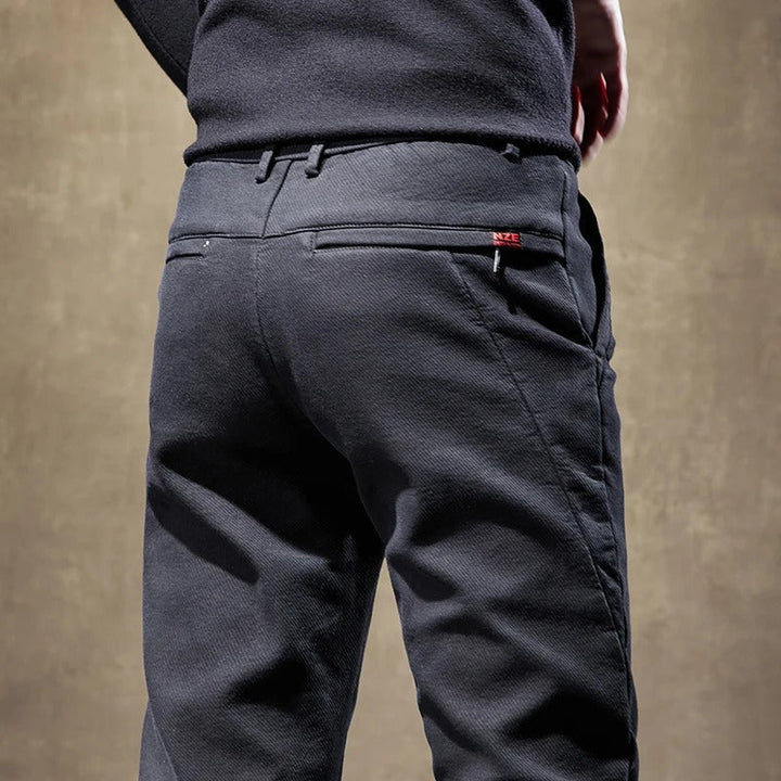 Heren broek | Fleece Gevoerd & Slanke pasvorm| Luxe & Casual