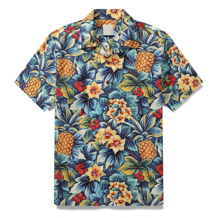 Heren Shirt | Korte Mouw | Tropisch Design | Zomer