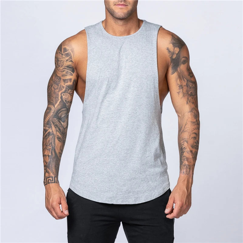Heren Top | Mouwloze Top | Ronde Hals | Sportief