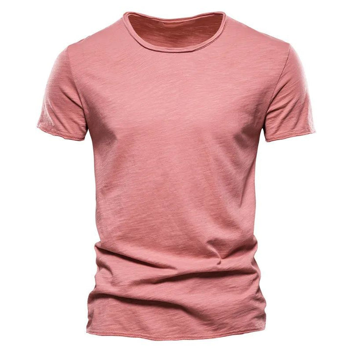 Heren T-shirt | Slim Fit Pasvorm | Ademend Katoen | Korte Mouw | Casual Top