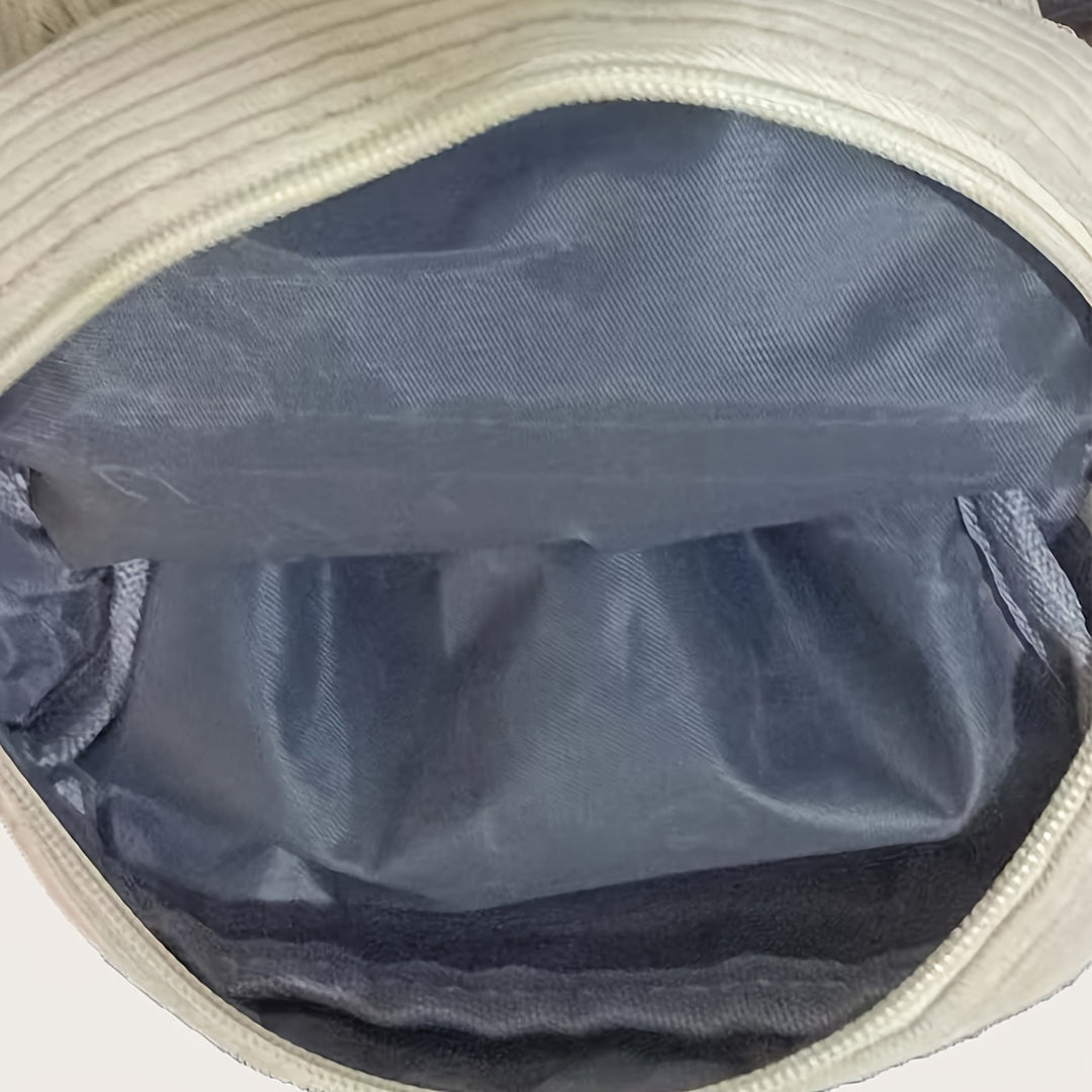 Heren Crossbody Tas | Ribfluweel | Meerdere Vakken & Verstelbare Band