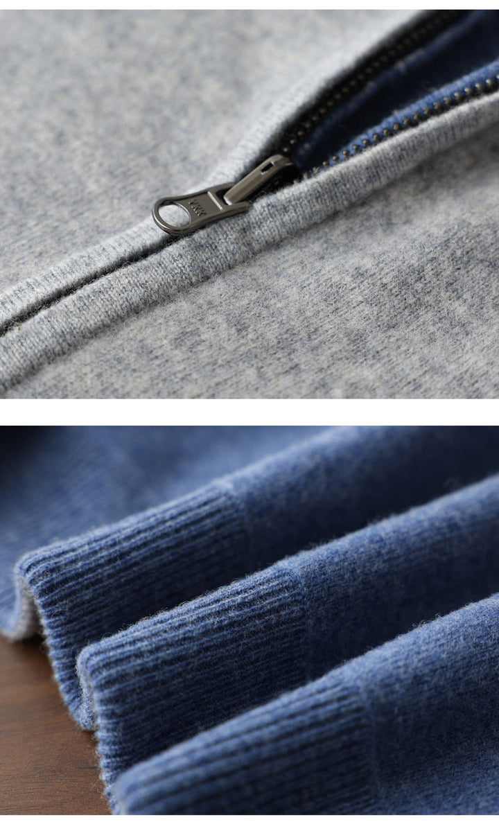Heren Cardigan | Straight | Met Rits | Lange mouw