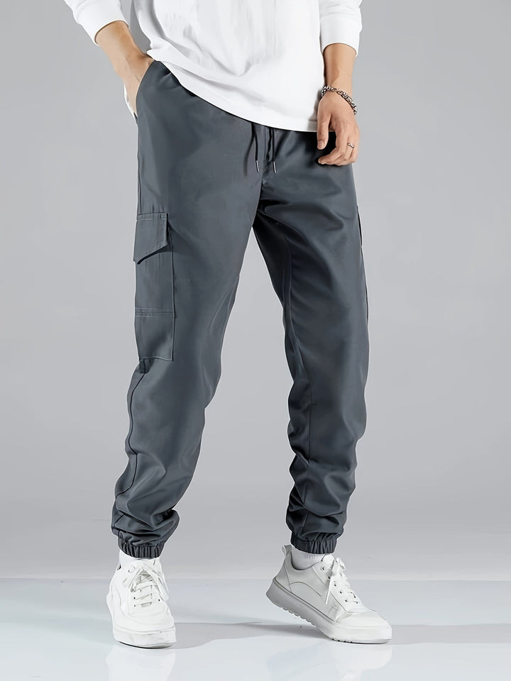 Heren Cargo Broek | Baggy & Comfortabel | Elastische Taille & Multi-Zakken | Streetwear