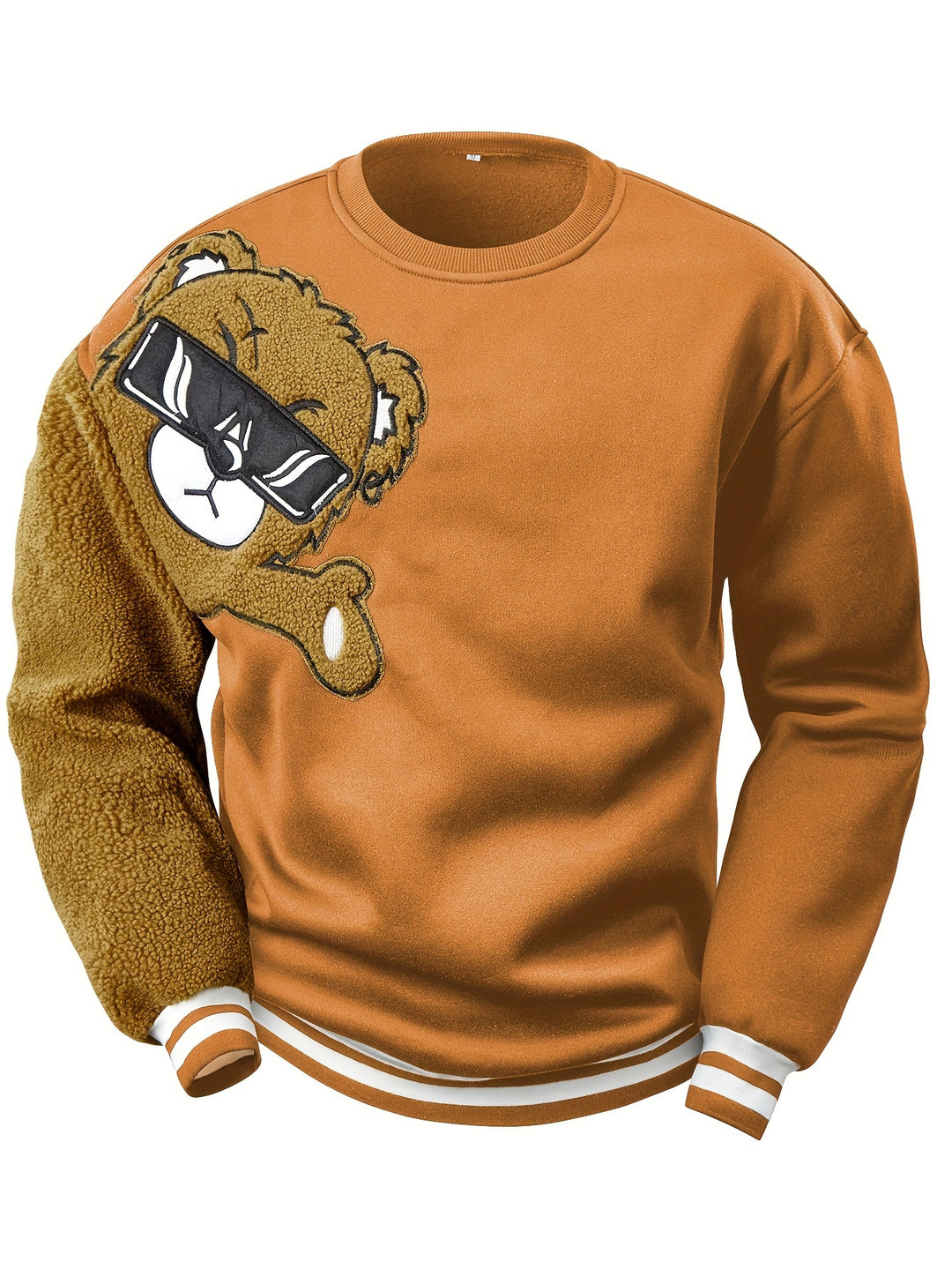 Heren Trui | Zacht & Comfortabel | Teddybeer Detail | Lange Mouwen