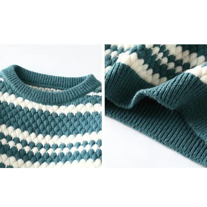 Elegante trui met lange mouwen en ronde hals voor een unieke stijl en tijdloze elegantie | Benjamin