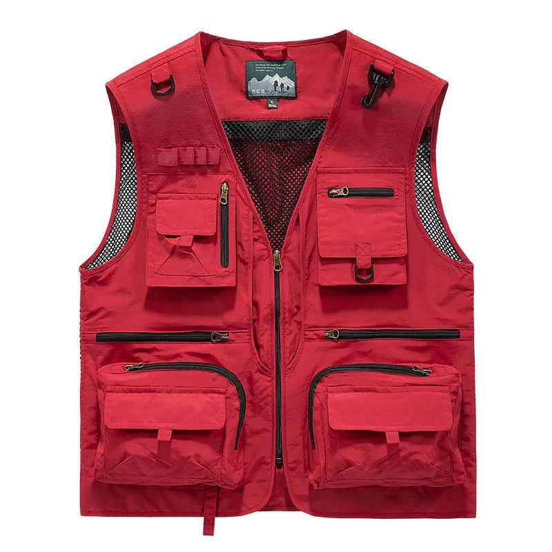 Heren Bodywarmer | Cargo | Met Rits | Zomer