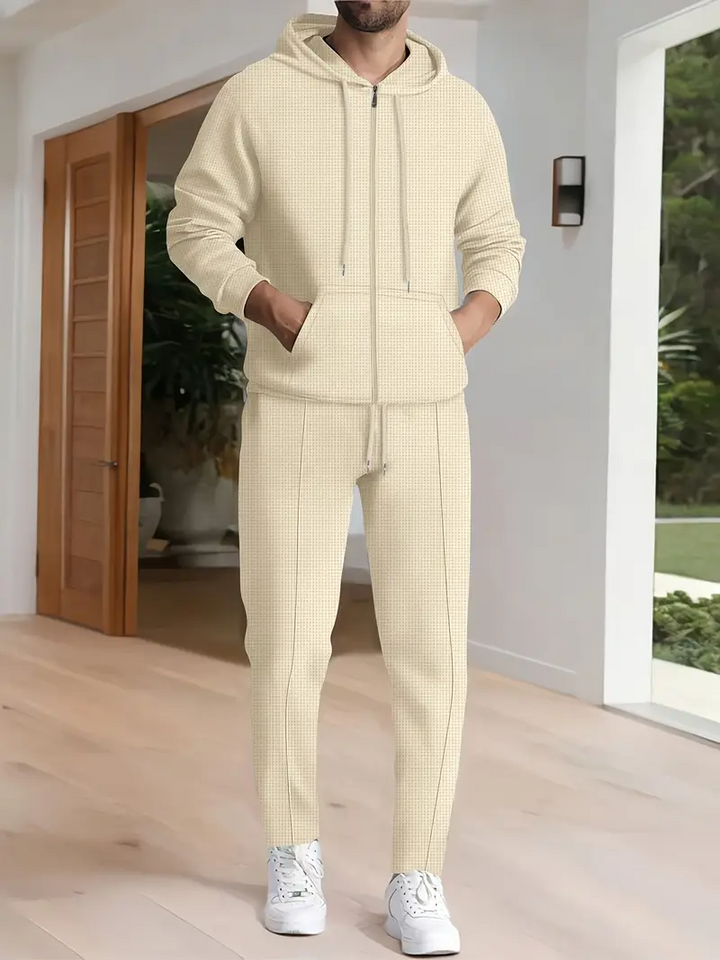 Heren Set | Stijlvol & Comfortabel | Trui met Capuchon & Broek | Moderne Elegantie