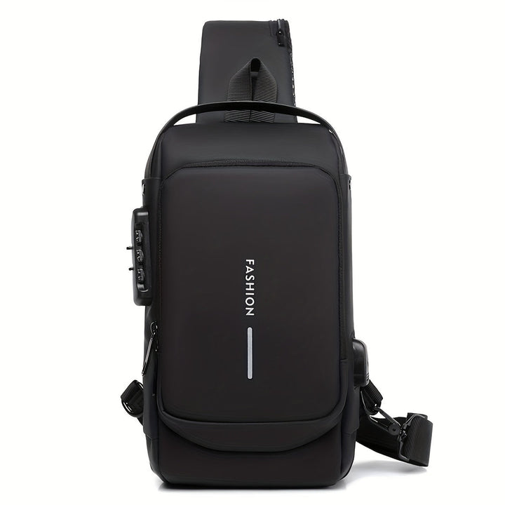 Heren Crossbodytas | Anti-Diefstal & USB Oplaadpoort | Motor & Vrijetijdssport | Duurzame Oxford Stof