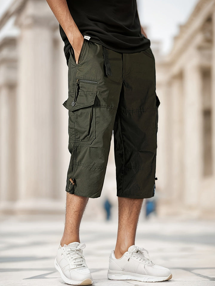 Heren Cargo Shorts | Knie-lengte met Ritszakken | Sportief & Comfortabel | Katoen