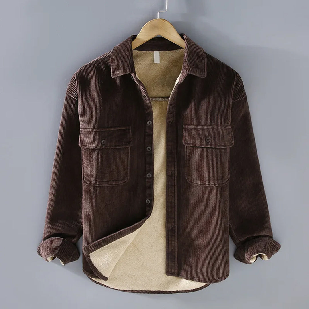 Geraffineerd Corduroy overhemd voor behaaglijke winter Elegantie en veelzijdigheid | Olivier