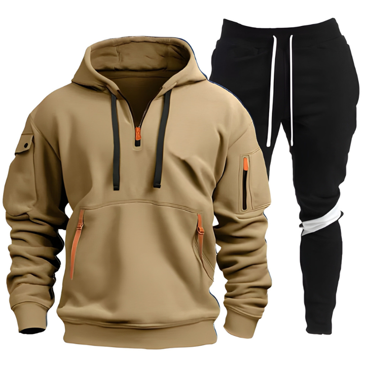 Heren set | Sportieve Hoodie & Joggingbroek | Functioneel & Warm | Winter Kleding