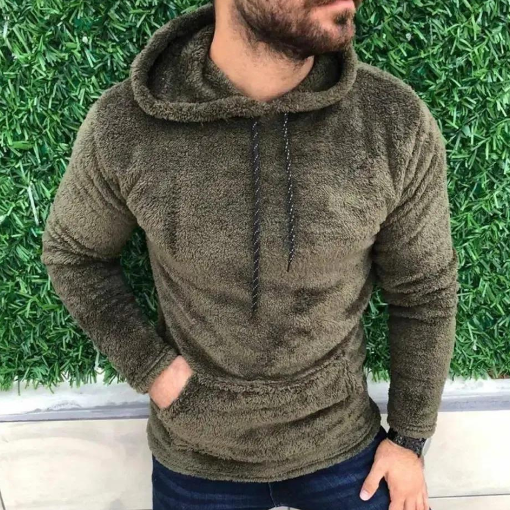 Klassieke warme hoodie voor heren met kangoeroezakken en unieke stijl | Ties