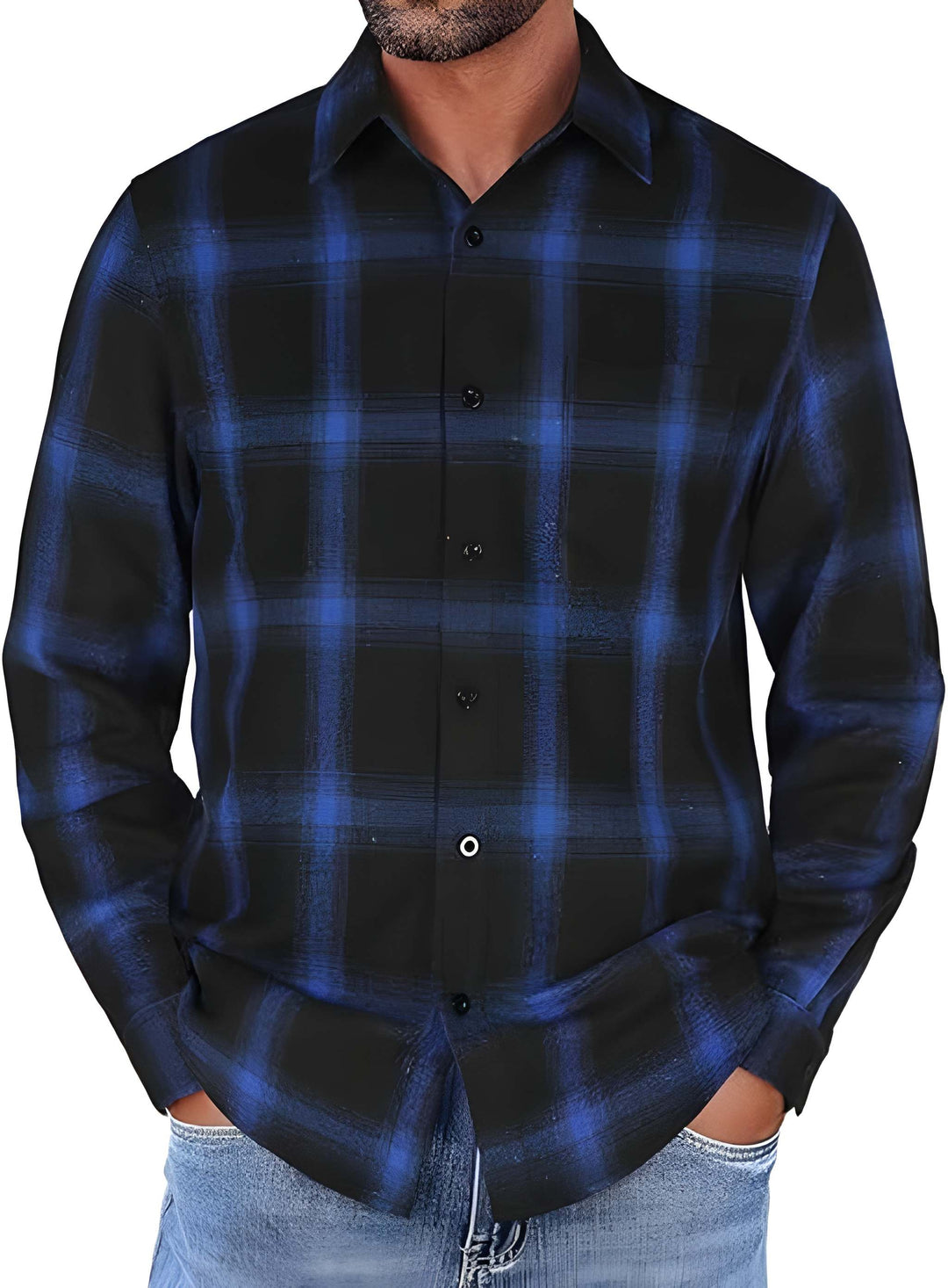 Heren Overhemd | Lange Mouw | Losse Pasvorm | Casual Kleding