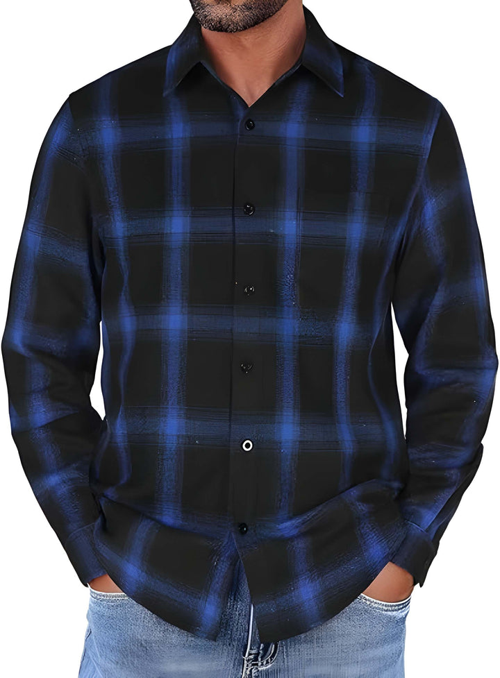 Heren Overhemd | Lange Mouw | Losse Pasvorm | Casual Kleding