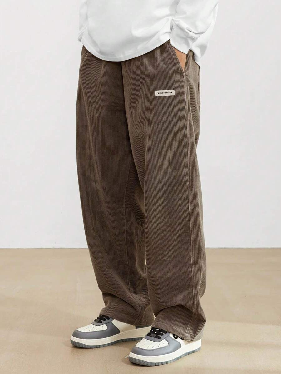 Heren Corduroy Broek | Loose-Fit & Rechte Pijp | Casual & Comfortabel | Tijdloze Stijl