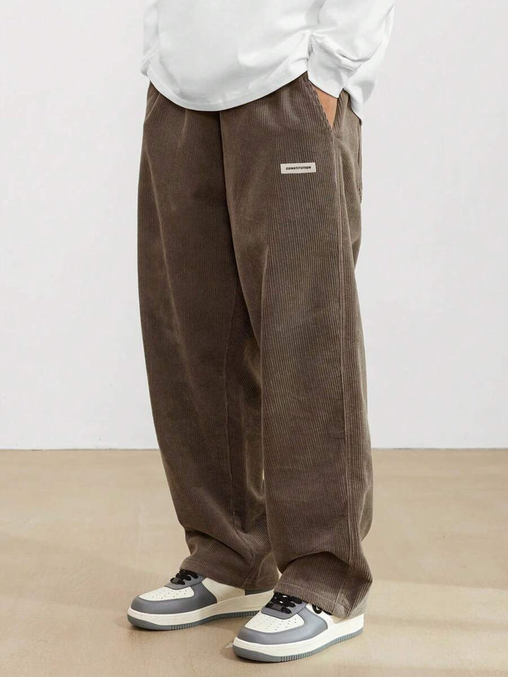 Heren Corduroy Broek | Loose-Fit & Rechte Pijp | Casual & Comfortabel | Tijdloze Stijl