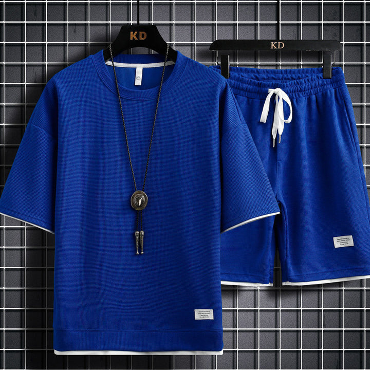 Heren Sport Set | Wafelraster & Ademend | Losse Pasvorm | Polyester