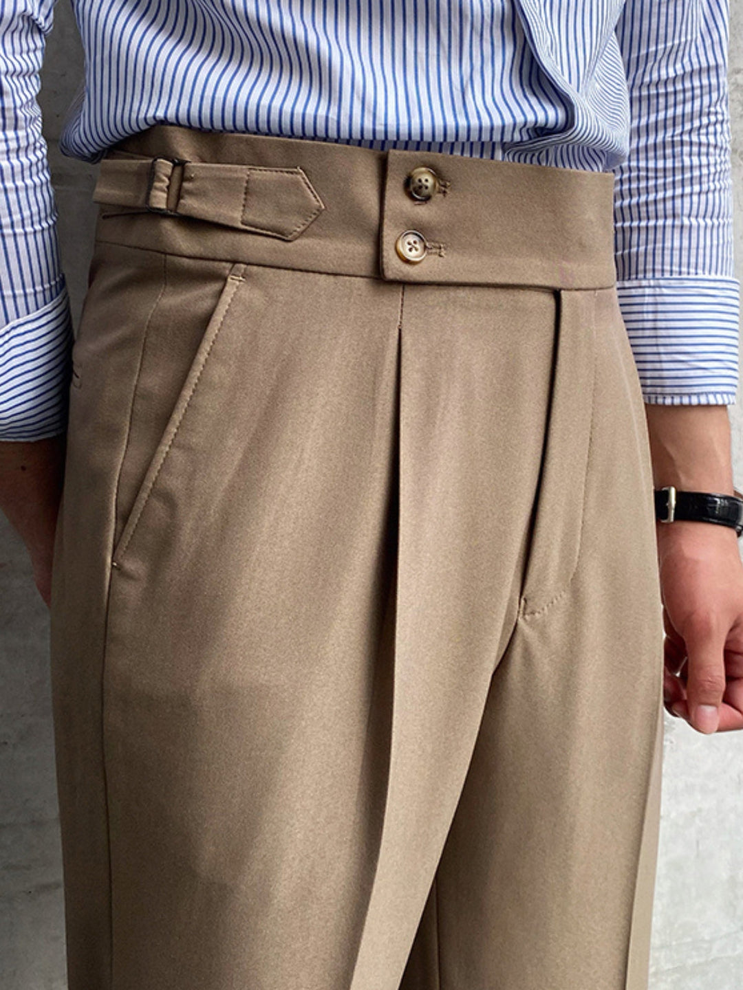 Heren Pantalon | Hoge Taille | Gurkha Model | Elegant & Zakelijk