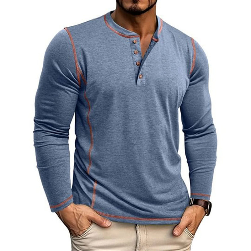 Heren Shirt | Slimfit | Lange Mouw Met Knoopjes | Herfst