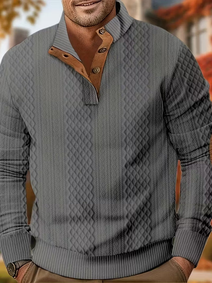 Truien Heren | Gebreid Design | Knoopsluiting | Regular Fit