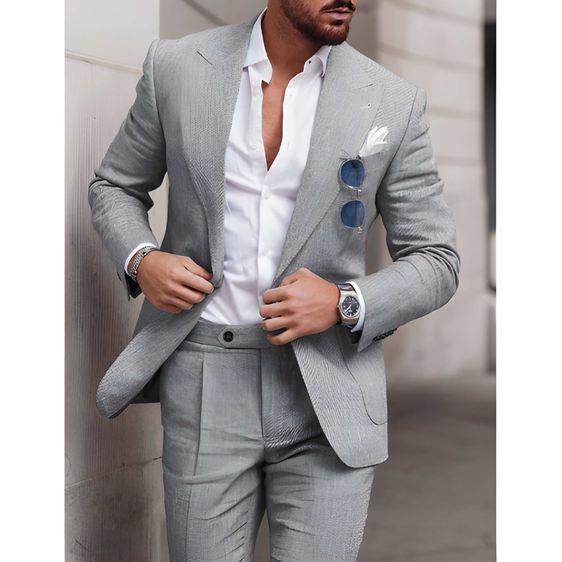 Heren Pak | Modieuze 2-Delige Set & Slim Fit | Elegant Kleding