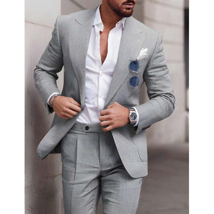 Heren Pak | Modieuze 2-Delige Set & Slim Fit | Elegant Kleding