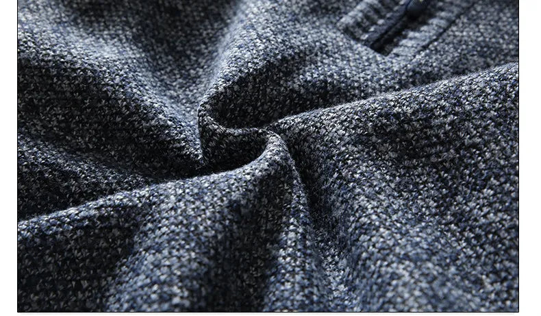 Luxe en knusse wollen semi-zip trui met winterse stijl en comfort | Nathan