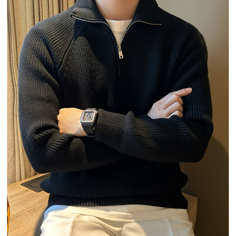 Truien Heren | Chunky Knit | Half Zip | Klassiek Design