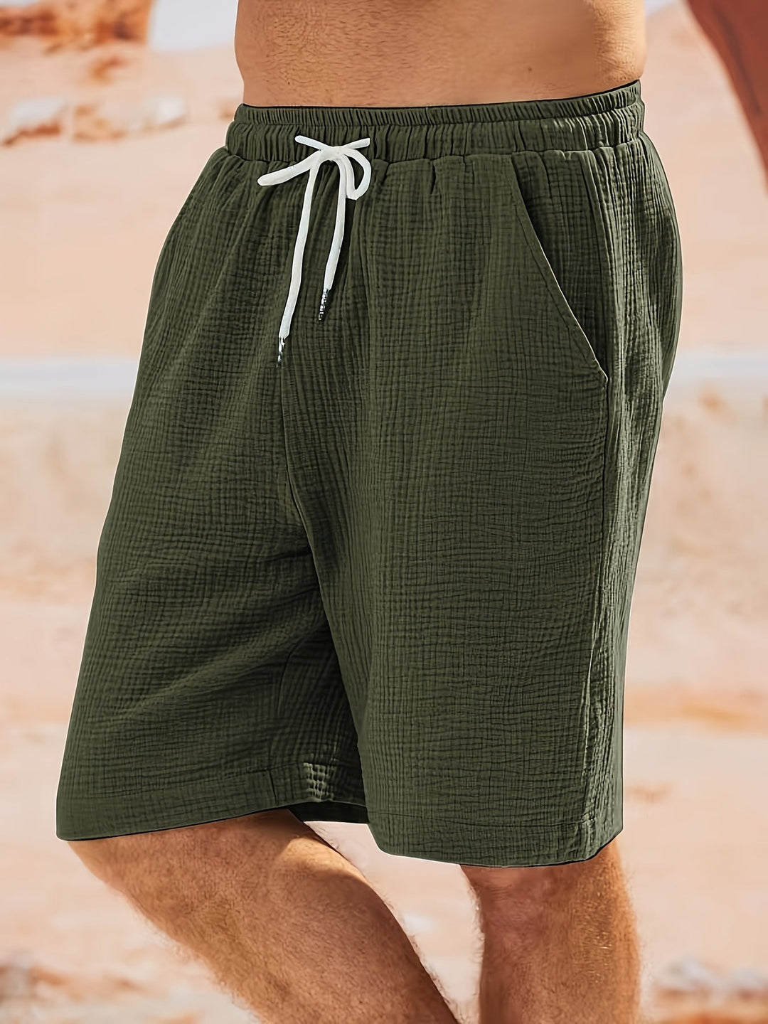 Heren Short | Straight | Trekkoord | Zomer