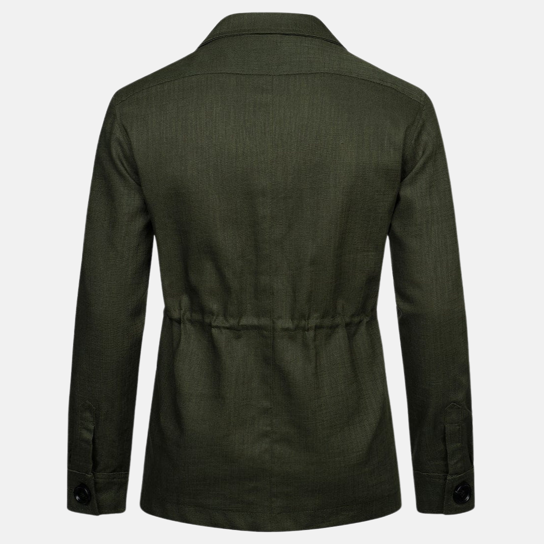 Heren Jas | Meerdere Zakken | Lentejas van Linnen | Casual & Modieus