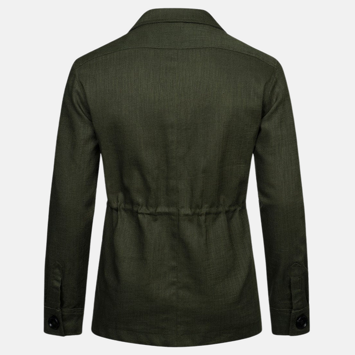 Heren Jas | Meerdere Zakken | Lentejas van Linnen | Casual & Modieus