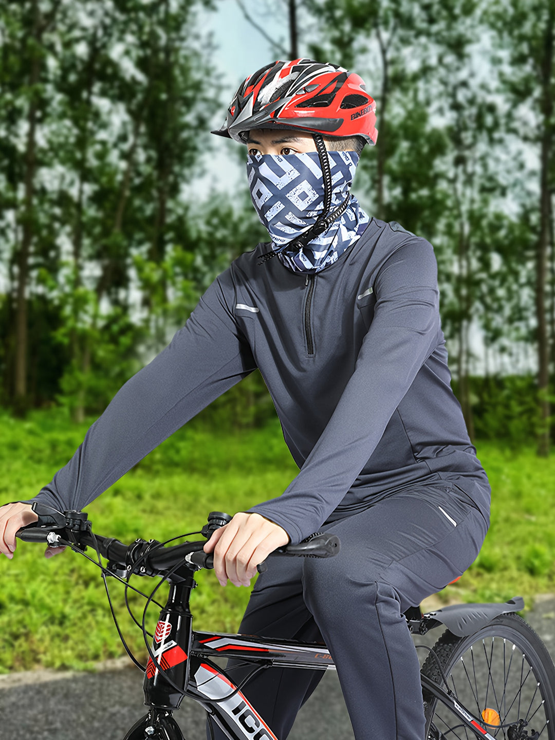 Heren Sportshirt Lange Mouw | Zip-Up & Ademend | Slijtvast & Stretch | Gestreept met 3D Detail