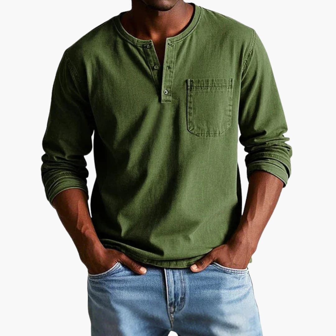 Heren Blouse | Straight | Met Knoopjes | Lente