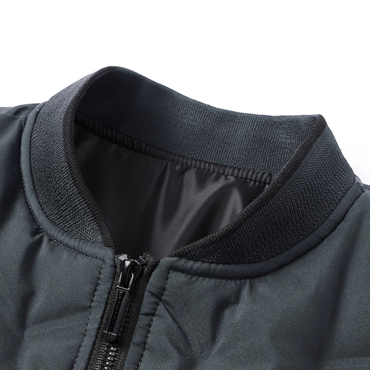 Winterjas Heren | Thermisch Gevoerd | Sportieve Baseball Jas met Ritssluiting