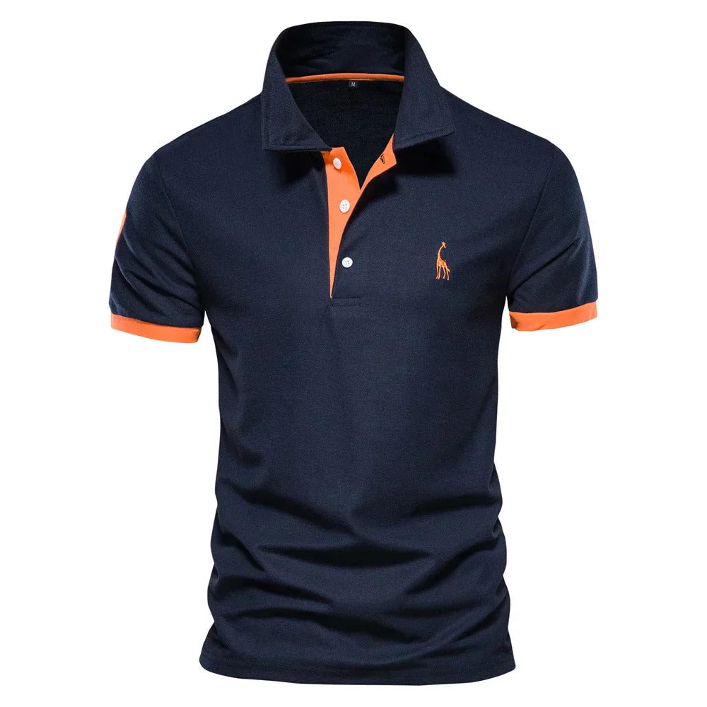 Heren Polo T-Shirt | Korte Mouwen & Kraag | Casual Zomer Polo | Katoen & Polyester