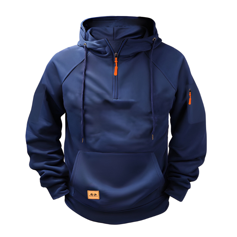 Heren Hoodie | Losse Pasvorm & Halve Rits | Comfortabel & Functioneel Kleding
