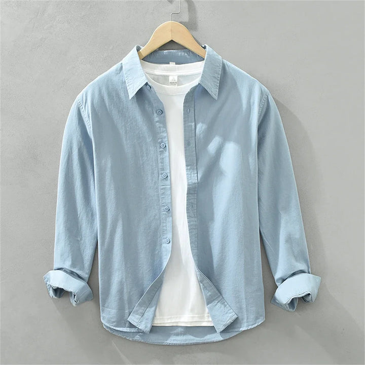 Heren Overhemd | Button Overhemd | Lange Mouwen | Minimalistisch