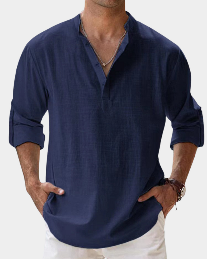 Heren Shirt | Straight | Lange Mouw | Zomer
