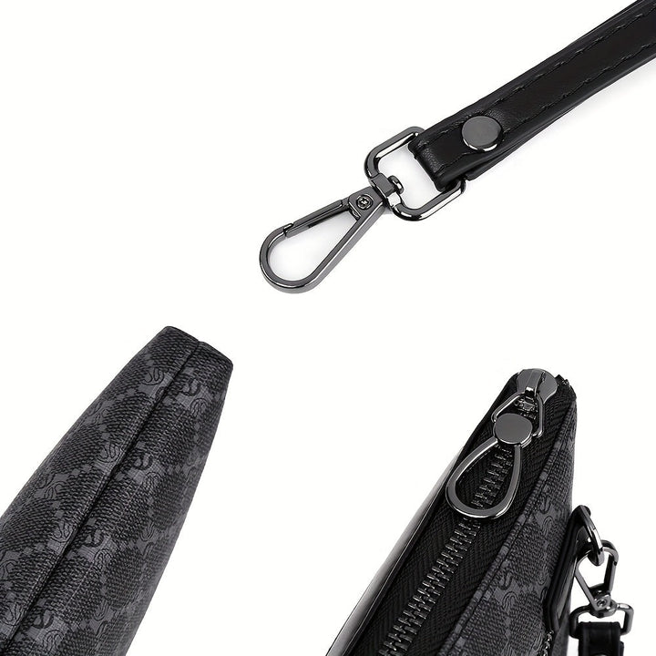 Heren Clutch | PU Leer | Compact & Modieus | Zwart handtas