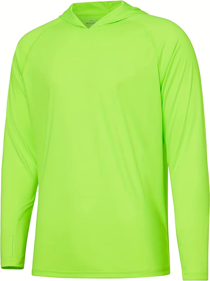 Heren Shirt met Capuchon | Sneldrogend & Ademend | Lichtgewicht Polyester