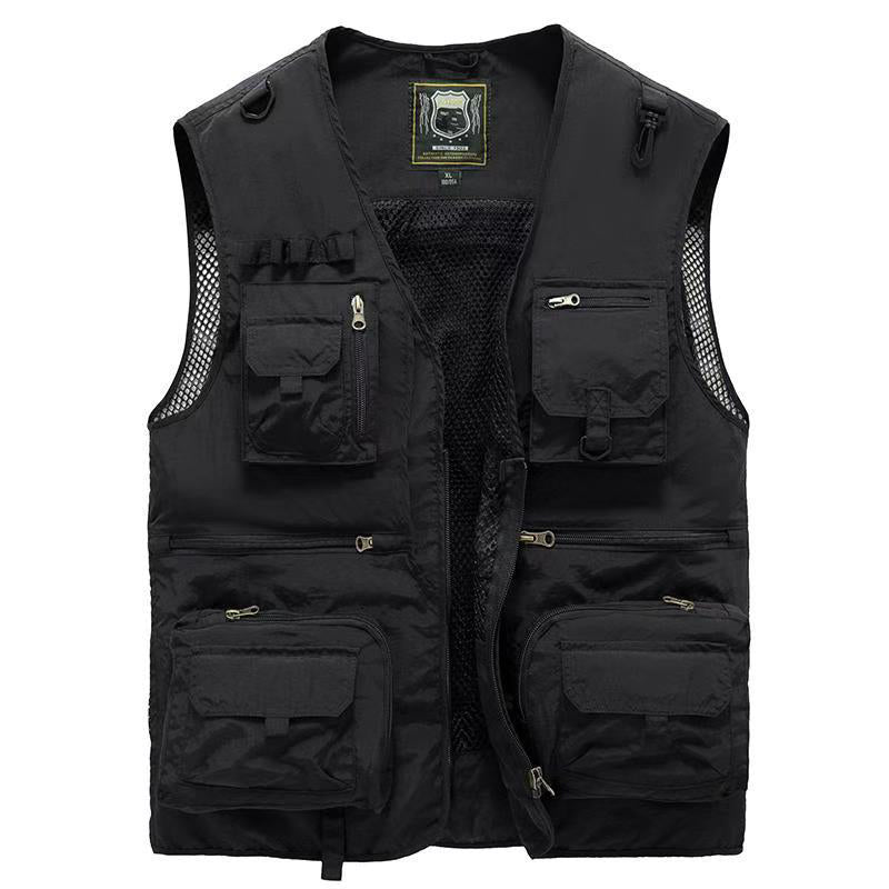 Heren Bodywarmer | Tactisch Werkvest | Mesh & Opbergzakken | Winter