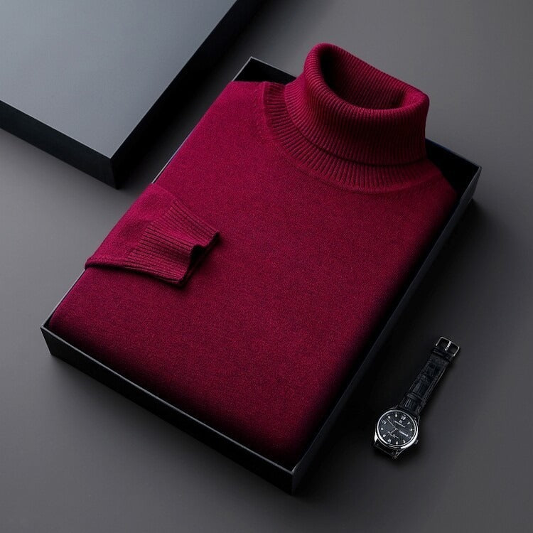 Truien Heren | Luxe Coltrui | Sweater met Fijngebreide & Zachte Textuur