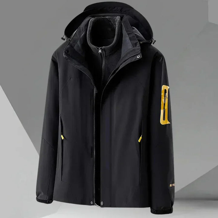 Premium windjack met capuchon voor heren met superieure warmte en moderne elegantie  | Lorenzo