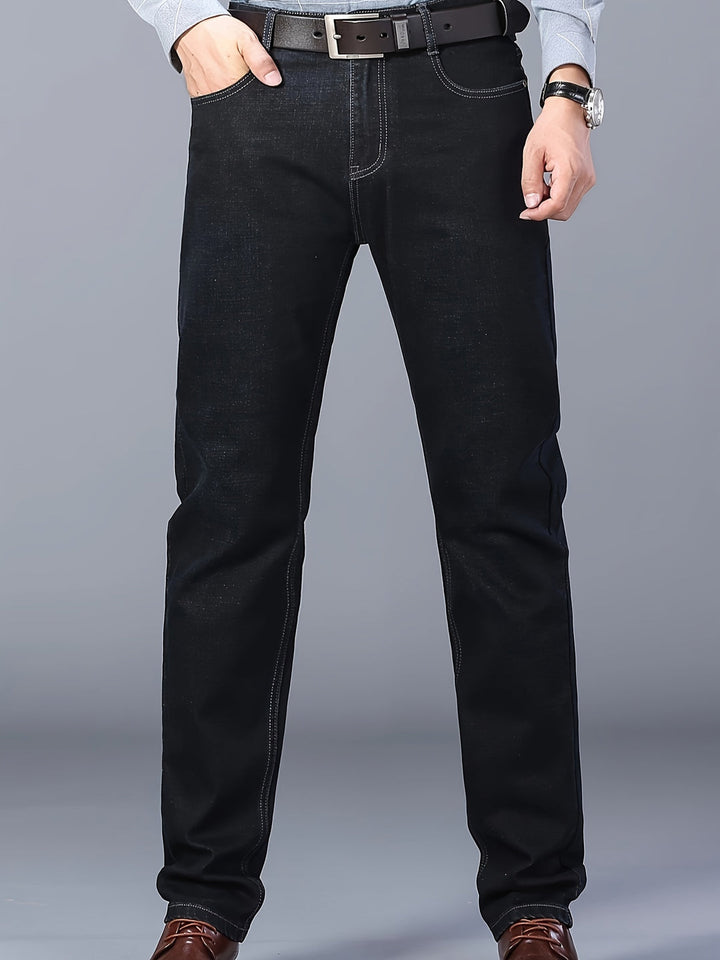Heren Jeans | Barrel Fit | Klassieke denim | Casual and Komfortabel | Effen kleur