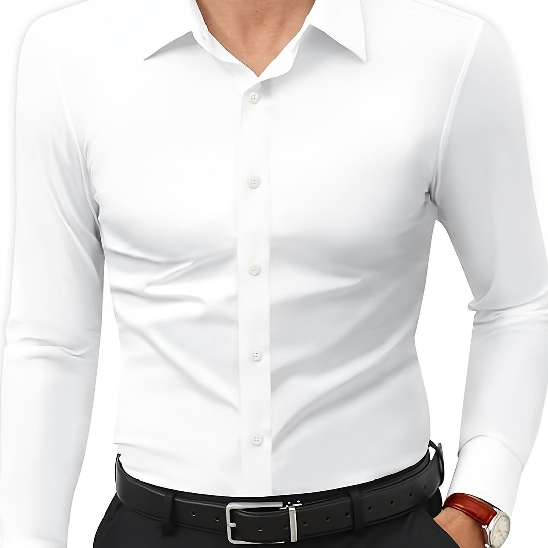 Heren Shirt | Slimfit | Lange Mouw | Zomer