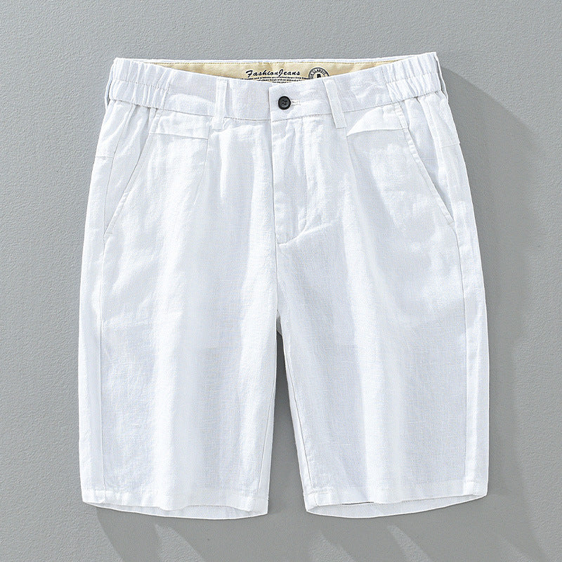 Heren Shorts | Linnen Look | Met Knoop | Zomer